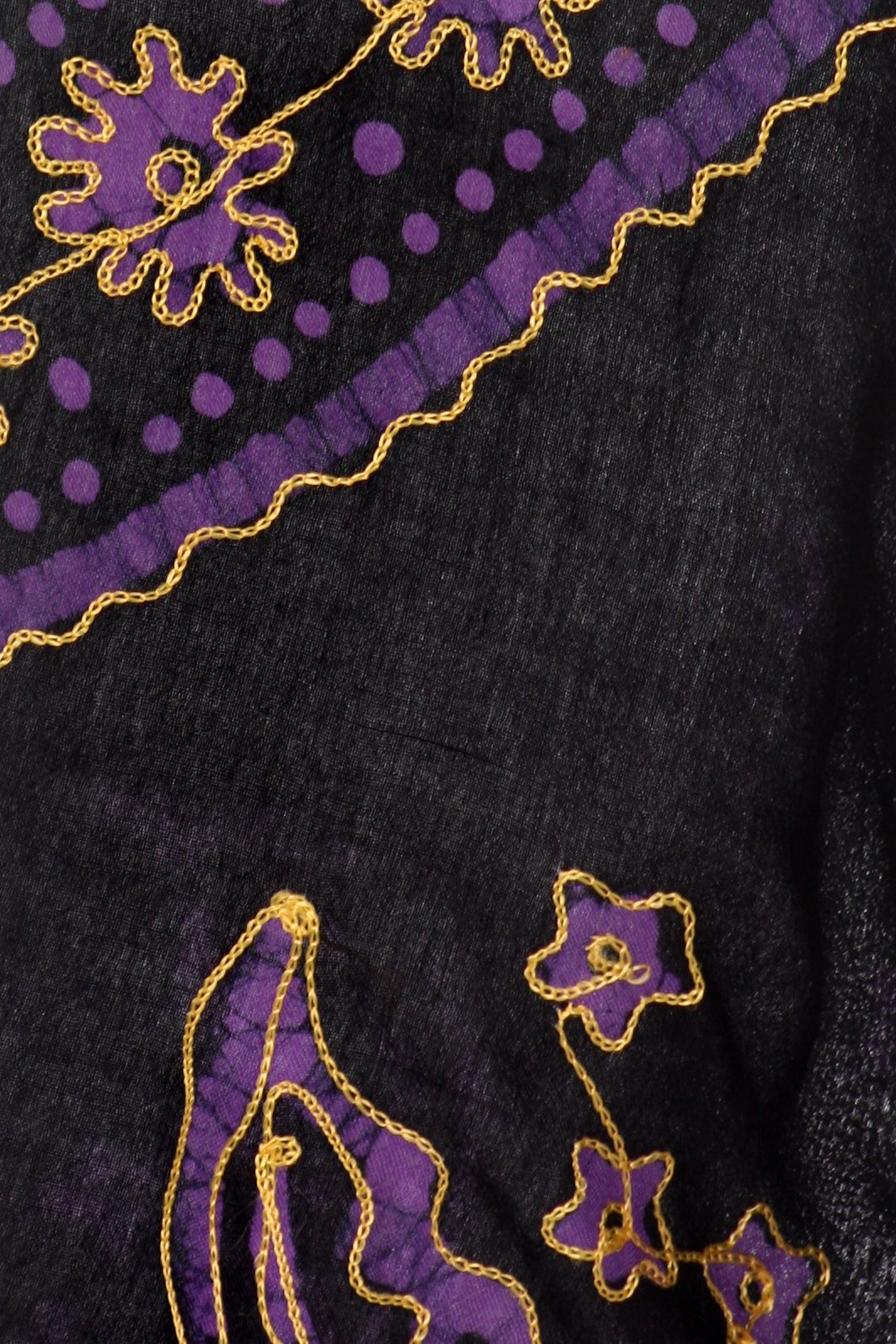 Vestido caftán batik con estampado de luna y estrellas de Sakkas