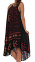 Vestido caftán batik con estampado de luna y estrellas de Sakkas
