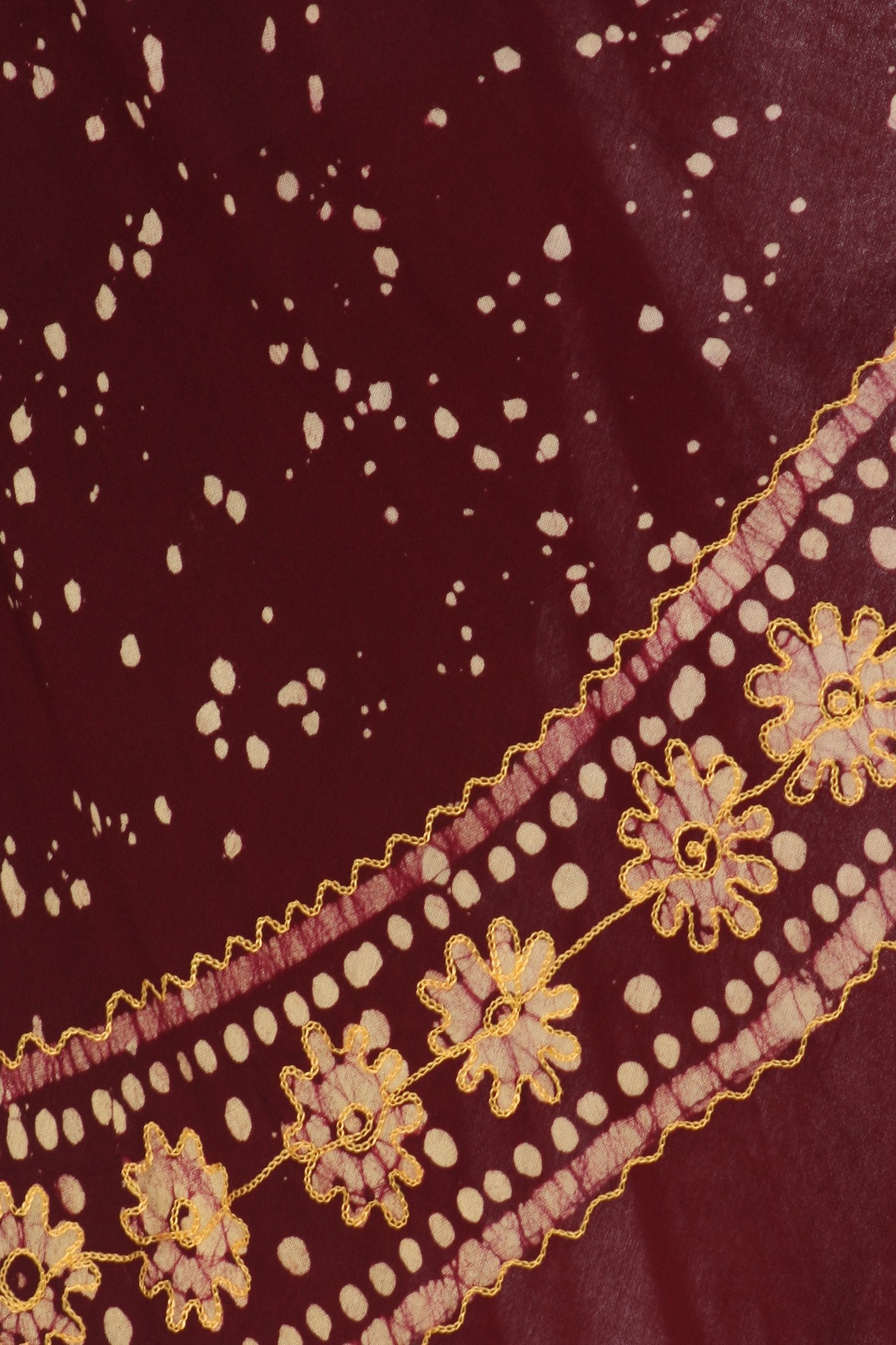 Vestido caftán batik con estampado de luna y estrellas de Sakkas