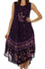 Vestido caftán batik con estampado de luna y estrellas de Sakkas