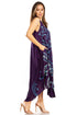 Vestido caftán batik con estampado de luna y estrellas de Sakkas