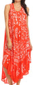 Vestido caftán batik con estampado de luna y estrellas de Sakkas
