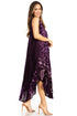 Vestido caftán batik con estampado de luna y estrellas de Sakkas