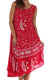 Vestido caftán batik con estampado de luna y estrellas de Sakkas