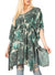 Sakkas Marcy Women's V-neck Caftan Top Tunic Dress - Perfect for Summer Boho Style & Swinging Coverup
