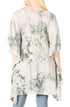 Sakkas Marcy Women's V-neck Caftan Top Tunic Dress - Perfect for Summer Boho Style & Swinging Coverup