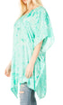 Sakkas Marcy Women's V-neck Caftan Top Tunic Dress - Perfect for Summer Boho Style & Swinging Coverup