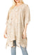 Sakkas Marcy Women's V-neck Caftan Top Tunic Dress - Perfect for Summer Boho Style & Swinging Coverup