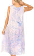 Vestido caftán Sakkas Ilaria para mujer, informal, holgado, sin mangas, con estampado acampanado y bolsillos