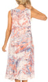 Vestido caftán Sakkas Ilaria para mujer, informal, holgado, sin mangas, con estampado acampanado y bolsillos
