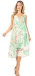 Vestido caftán Sakkas Ilaria para mujer, informal, holgado, sin mangas, con estampado acampanado y bolsillos