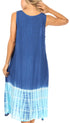 Vestido caftán Sakkas Ilaria para mujer, informal, holgado, sin mangas, con estampado acampanado y bolsillos