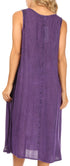 Vestido caftán Sakkas Ilaria para mujer, informal, holgado, sin mangas, con estampado acampanado y bolsillos