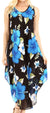 Vestido informal de verano para mujer, holgado, sin mangas, con estampado floral, de Sakkas Aba