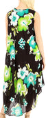 Vestido informal de verano para mujer, holgado, sin mangas, con estampado floral, de Sakkas Aba
