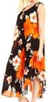 Vestido informal de verano para mujer, holgado, sin mangas, con estampado floral, de Sakkas Aba