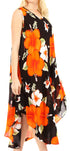Vestido informal de verano para mujer, holgado, sin mangas, con estampado floral, de Sakkas Aba