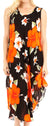 Vestido informal de verano para mujer, holgado, sin mangas, con estampado floral, de Sakkas Aba