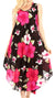 Vestido informal de verano para mujer, holgado, sin mangas, con estampado floral, de Sakkas Aba