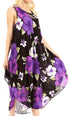 Vestido informal de verano para mujer, holgado, sin mangas, con estampado floral, de Sakkas Aba