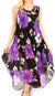 Vestido informal de verano para mujer, holgado, sin mangas, con estampado floral, de Sakkas Aba