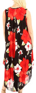 Vestido informal de verano para mujer, holgado, sin mangas, con estampado floral, de Sakkas Aba