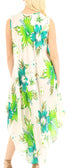 Vestido informal de verano para mujer, holgado, sin mangas, con estampado floral, de Sakkas Aba