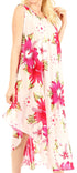 Vestido informal de verano para mujer, holgado, sin mangas, con estampado floral, de Sakkas Aba