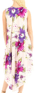 Vestido informal de verano para mujer, holgado, sin mangas, con estampado floral, de Sakkas Aba