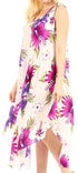 Vestido informal de verano para mujer, holgado, sin mangas, con estampado floral, de Sakkas Aba