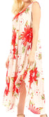 Vestido informal de verano para mujer, holgado, sin mangas, con estampado floral, de Sakkas Aba