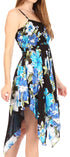 Vestido corto informal de verano con tirantes finos y estampado floral de Sakkas Kiera para mujer