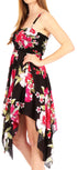 Vestido corto informal de verano con tirantes finos y estampado floral de Sakkas Kiera para mujer