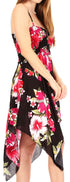 Vestido corto informal de verano con tirantes finos y estampado floral de Sakkas Kiera para mujer