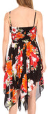 Vestido corto informal de verano con tirantes finos y estampado floral de Sakkas Kiera para mujer