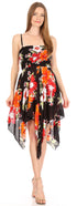 Vestido corto informal de verano con tirantes finos y estampado floral de Sakkas Kiera para mujer