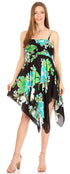 Vestido corto informal de verano con tirantes finos y estampado floral de Sakkas Kiera para mujer