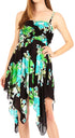 Vestido corto informal de verano con tirantes finos y estampado floral de Sakkas Kiera para mujer
