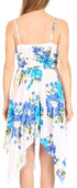 Vestido corto informal de verano con tirantes finos y estampado floral de Sakkas Kiera para mujer