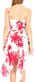 Vestido corto informal de verano con tirantes finos y estampado floral de Sakkas Kiera para mujer