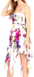Vestido corto informal de verano con tirantes finos y estampado floral de Sakkas Kiera para mujer