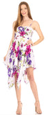 Vestido corto informal de verano con tirantes finos y estampado floral de Sakkas Kiera para mujer