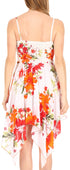 Vestido corto informal de verano con tirantes finos y estampado floral de Sakkas Kiera para mujer