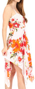 Vestido corto informal de verano con tirantes finos y estampado floral de Sakkas Kiera para mujer