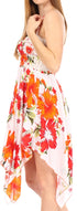 Vestido corto informal de verano con tirantes finos y estampado floral de Sakkas Kiera para mujer