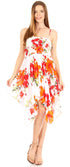 Vestido corto informal de verano con tirantes finos y estampado floral de Sakkas Kiera para mujer