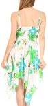 Vestido corto informal de verano con tirantes finos y estampado floral de Sakkas Kiera para mujer
