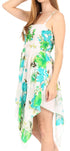 Vestido corto informal de verano con tirantes finos y estampado floral de Sakkas Kiera para mujer