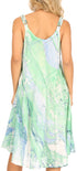 Sakkas Irina Women's Midi Corset Summer Casual Spaghetti Strap Dress Flared Light