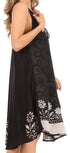Sakkas Irina Women's Midi Corset Summer Casual Spaghetti Strap Dress Flared Light